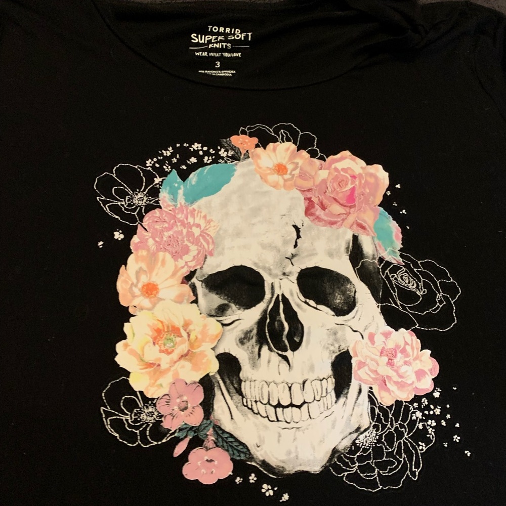 Floral skull